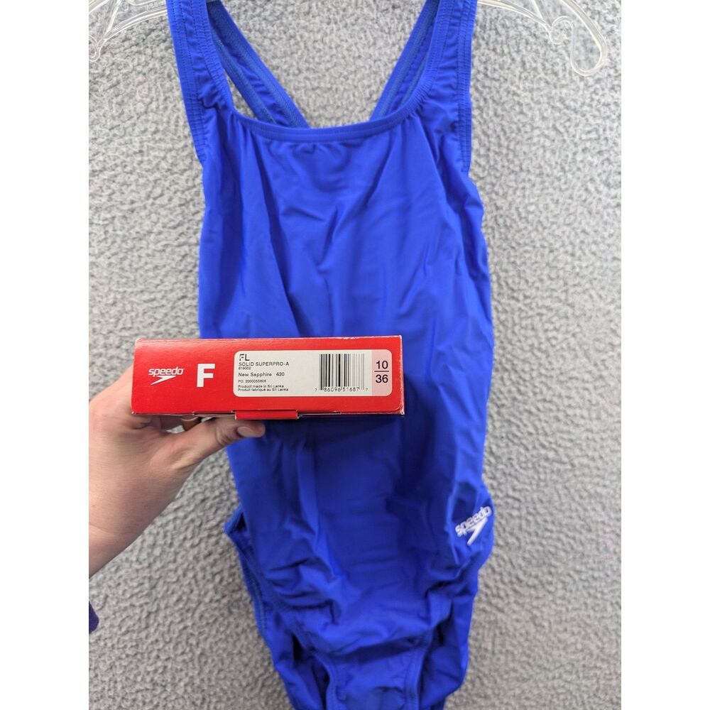Speedo Women's One Piece Swimsuit - Blue - Picture 7 of 9